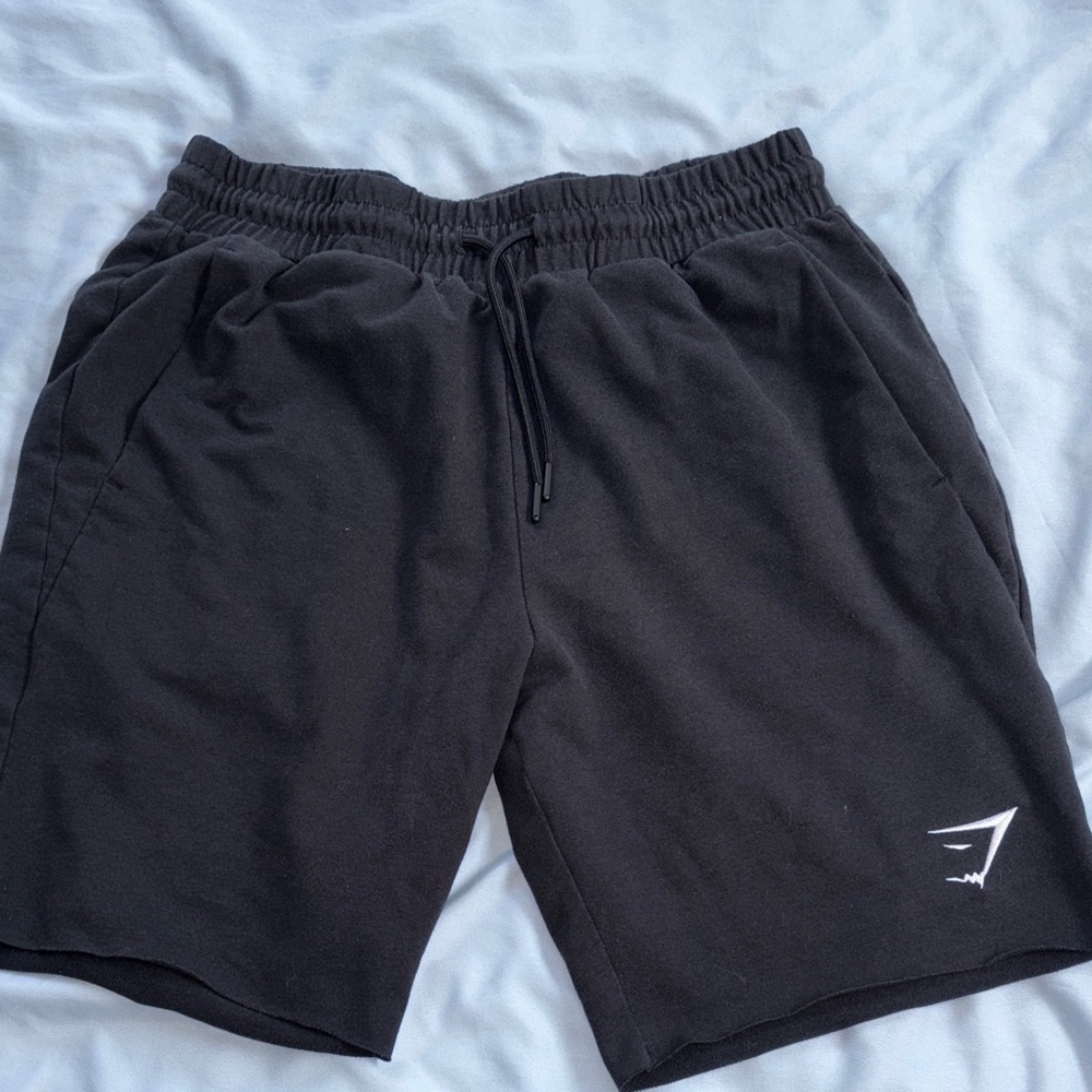 Mens gymshark Black Sweat Shorts